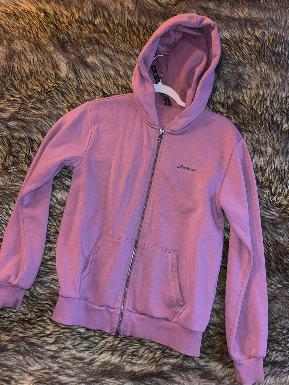 Skechers Mauve Zip-Up Hoodie